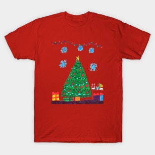 Christmas Tree Drawing T-Shirt